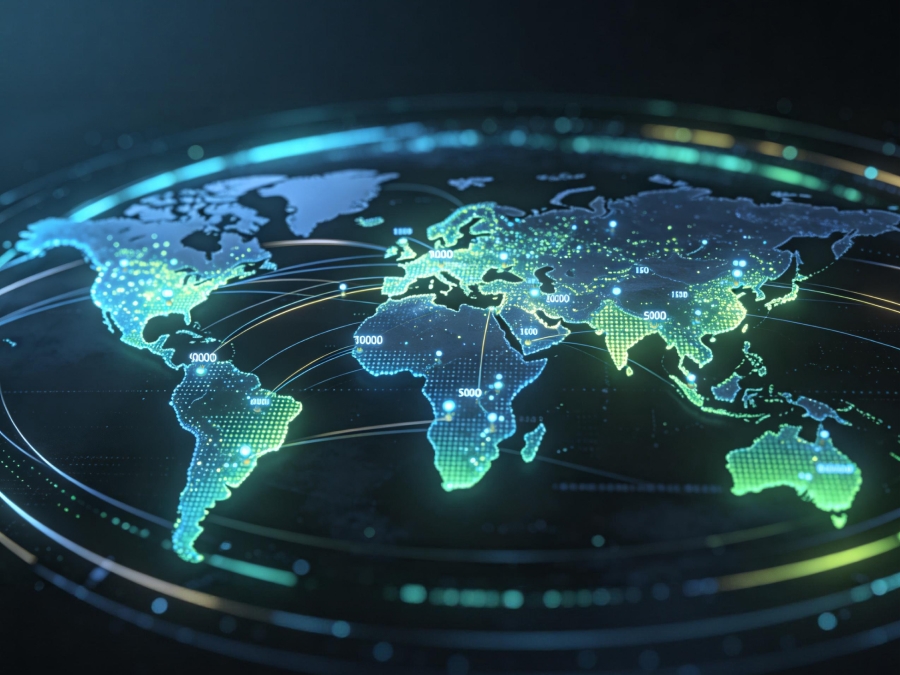 Global Service Network Layout